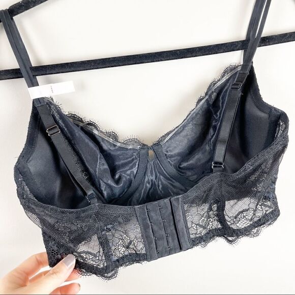 Ambrielle sheer lace cup sexy bra 36D - Picture 7 of 9